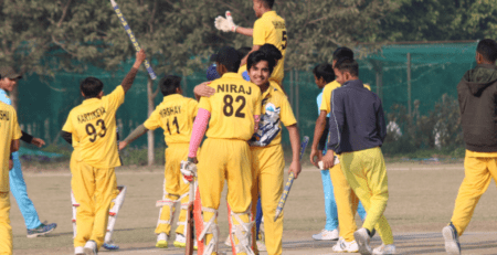 Cricket trials in Rajasthan