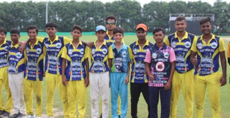 T20 ICL cricket trials under-16 training session