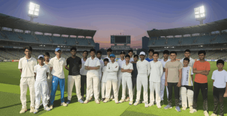 Cricket trials Noida