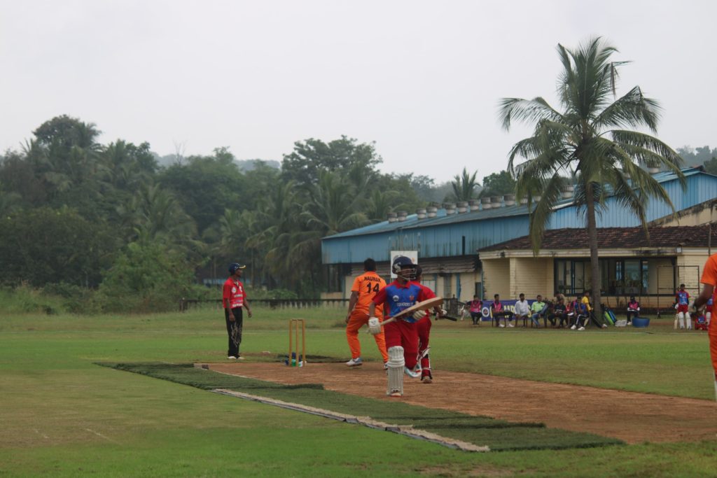 Batsman running between the wickets