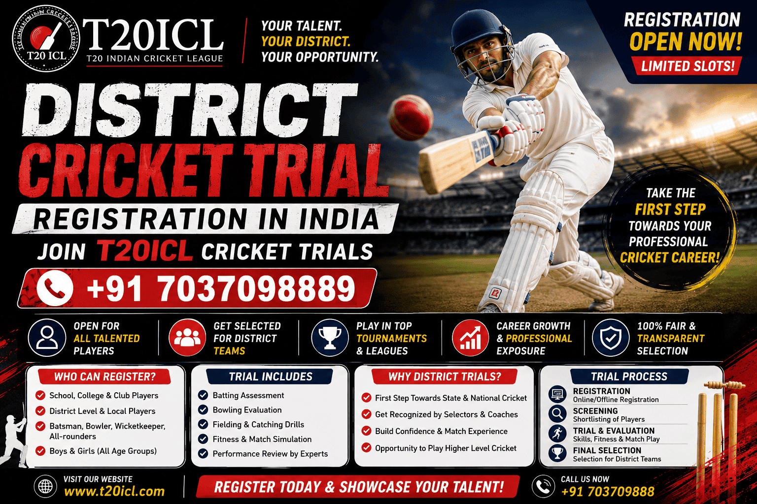 District Cricket Trial