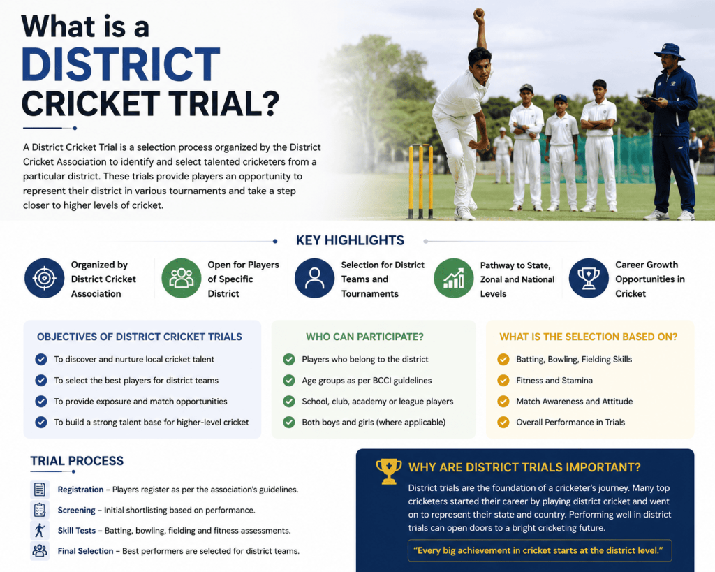 District Cricket Trial