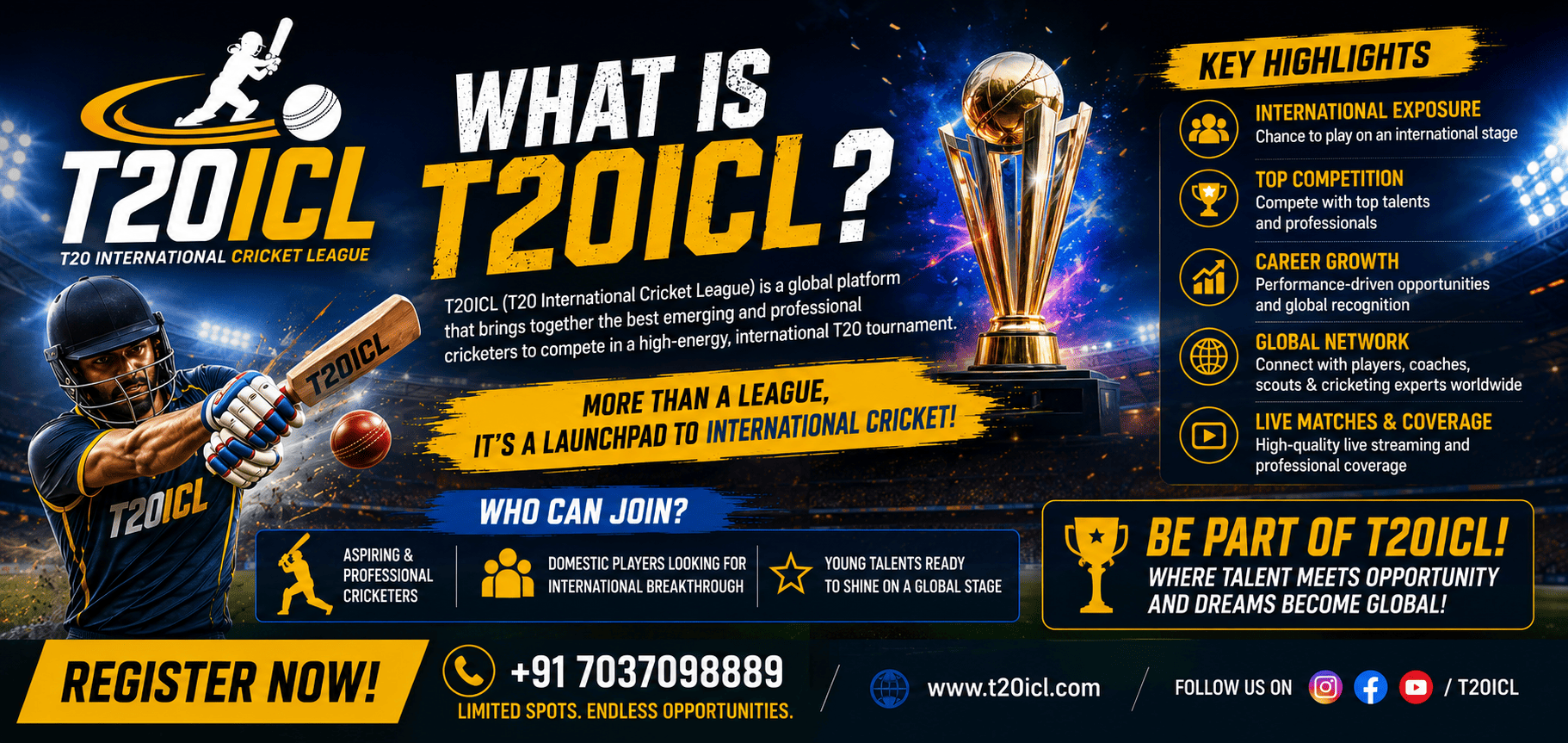 T20ICL Cricket Trials