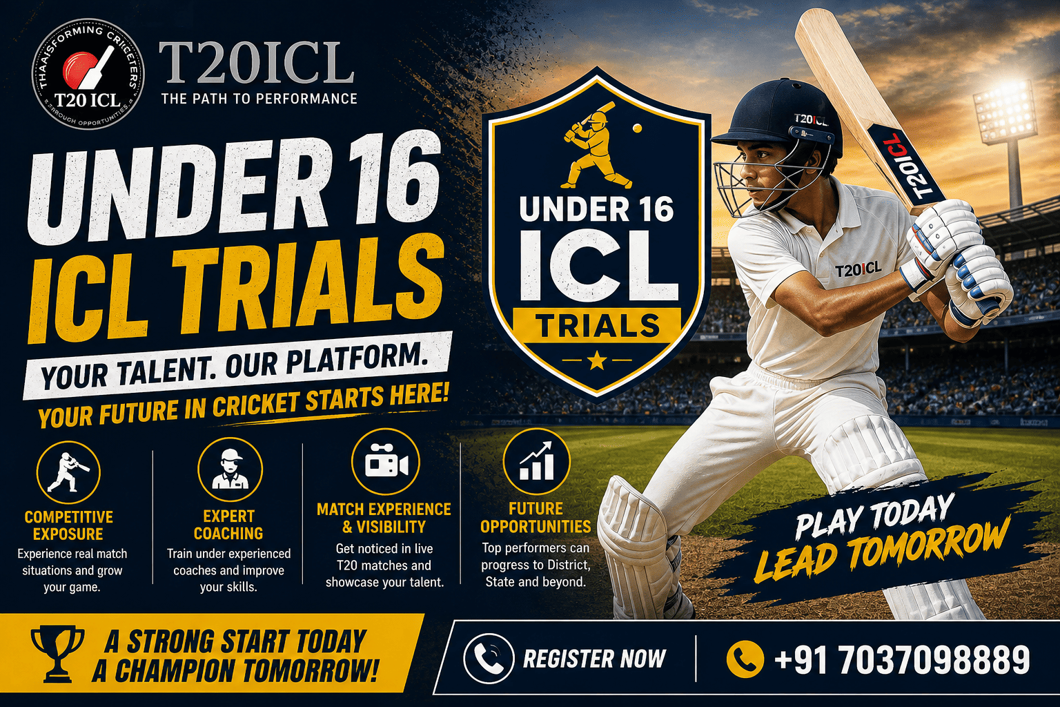 under 16 cricket trials