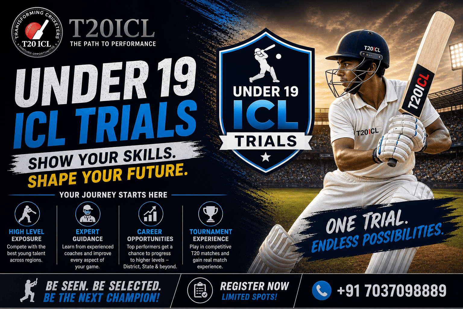 under 19 cricket trials