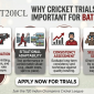 Cricket Trials for Batsmen