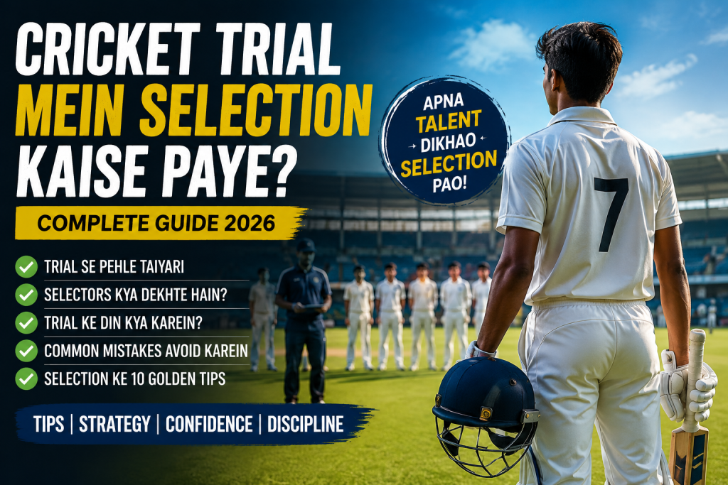 Cricket Trial Mein Selection Kaise Paye?